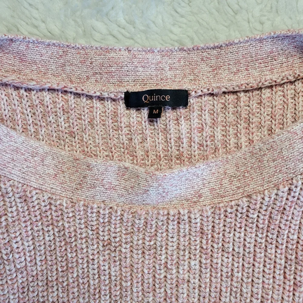 Quince Dusty Pink Rib Sweater - Picture 5 of 9